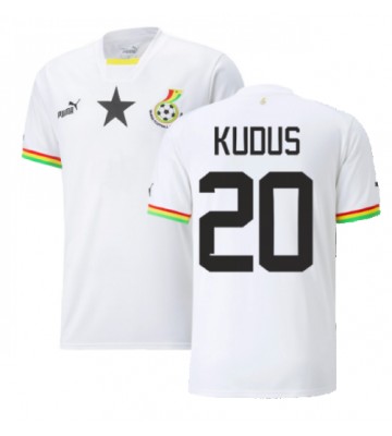 Ghana Mohammed Kudus #20 Replika Hjemmebanetrøje VM 2022 Kortærmet